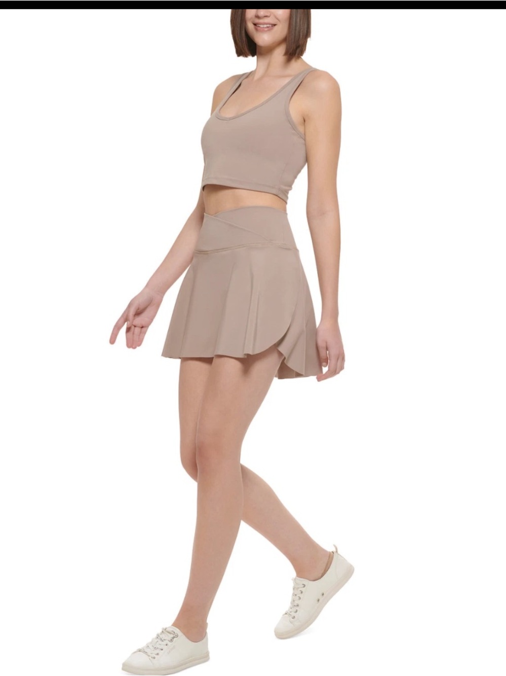 Calvin Klein Performance Beige Activewear Crossover Skort Size L